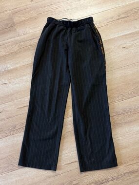 Cop Copine Black Pinstripe Trousers